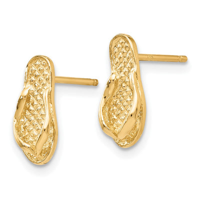 14K Flip Flop Earrings