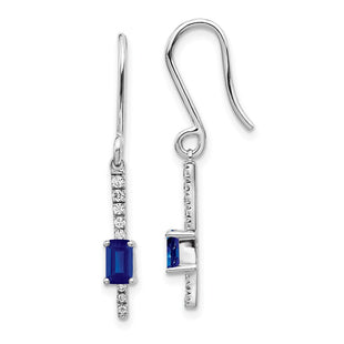 14k White Gold Earrings Style EM3875 - Classique Jewelry Inc.