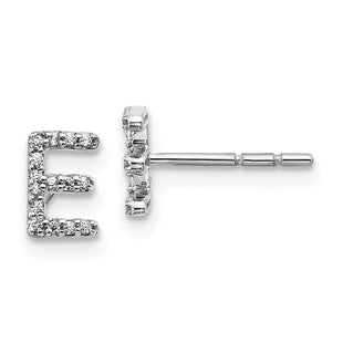 14k White Gold Earrings Style EM4169E - Classique Jewelry Inc.