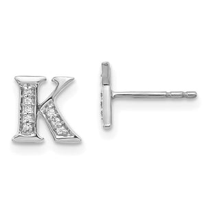 14k White Gold Earrings Style EM4170K - Classique Jewelry Inc.