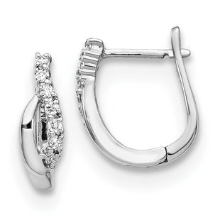 14k White Gold Earrings Style EM5414 - Classique Jewelry Inc.