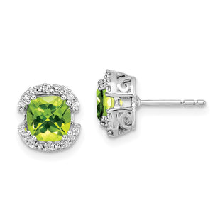 14k White Gold Earrings Style EM7087 - Classique Jewelry Inc.