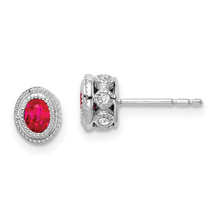 14k White Gold Earrings Style EM7093 - Classique Jewelry Inc.