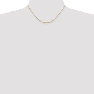 14K Ultra Diamond-cut Rope with Lobster Clasp Chain (Style EXL012-16)