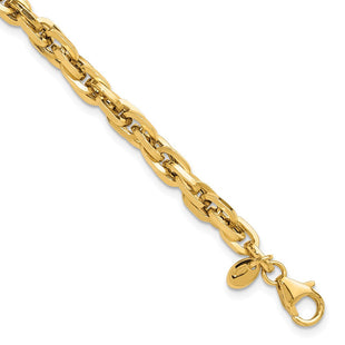 14K Polished Fancy Rope Link 7. Bracelet (Style FB2002-7.5)