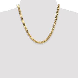 14K Flat Beveled Curb with Lobster Clasp Chain (Style FBU160-20)