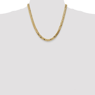 14K Flat Beveled Curb with Lobster Clasp Chain (Style FBU180-20)