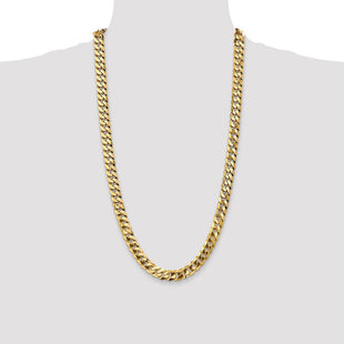 14K Flat Beveled Curb with Lobster Clasp Chain (Style FBU250-28)