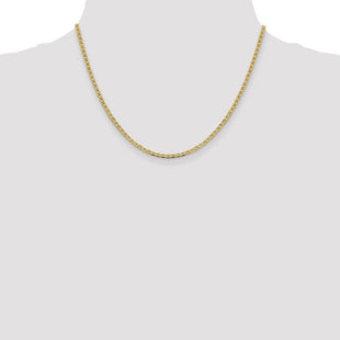 14K Concave Anchor with Lobster Clasp Chain (Style FCA065-18)