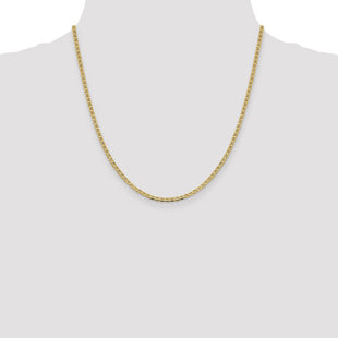 14K Concave Anchor with Lobster Clasp Chain (Style FCA065-20)