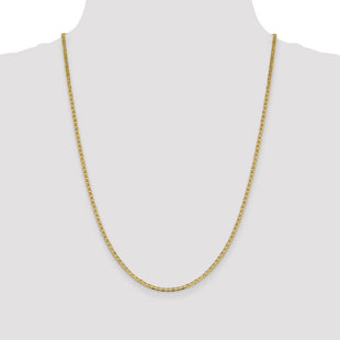 14K Concave Anchor with Lobster Clasp Chain (Style FCA065-24)