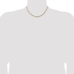 14K Flat Figaro with Lobster Clasp Chain (Style FFL080-16)