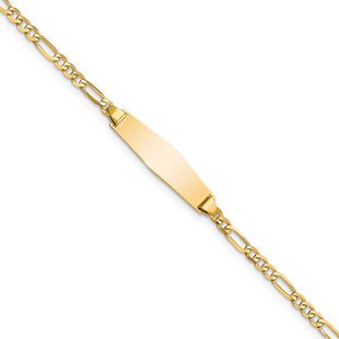 14k Yellow Gold Chain Bracelets Style FIG060IDC - Classique Jewelry Inc.