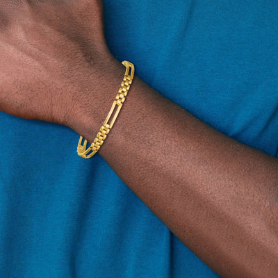 14K Polished Fancy Open Multi Link Bracelet