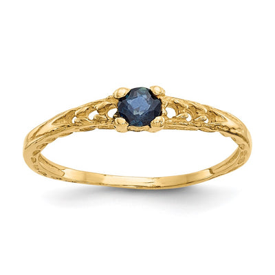 14K Madi K Sapphire Birthstone Baby Ring