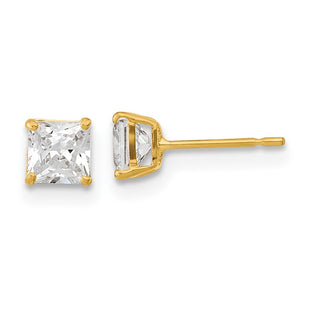 14k Yellow Gold Earrings Style GK655 - Classique Jewelry Inc.