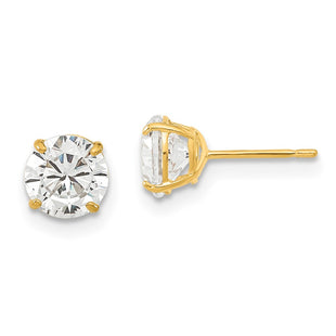 14k Yellow Gold Earrings Style GK664 - Classique Jewelry Inc.