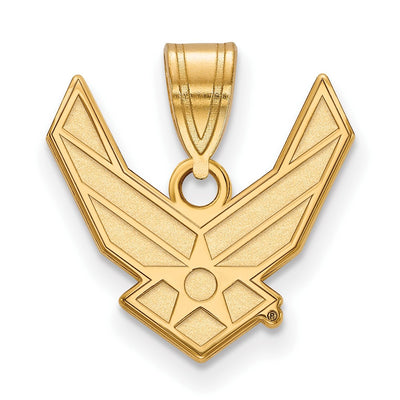 Sterling Silver Gold-plated LogoArt U.S. Air Force Medium Pendant