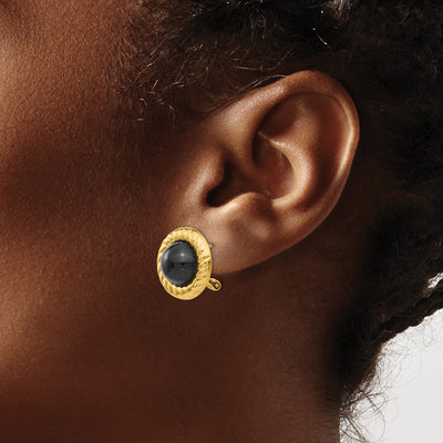 14K Onyx Fancy Earrings