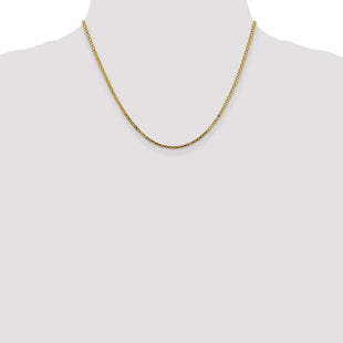 14K Lightweight Flat Bismark with Lobster Clasp Chain (Style HLF13-18)