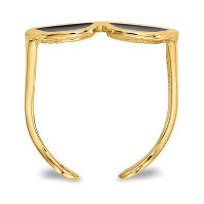14K Enameled Sunglasses Toe Ring