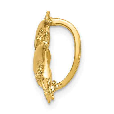 14K Dolphins Slide