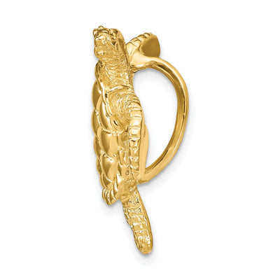 14K Sea Turtle Slide, 27 x 26mm