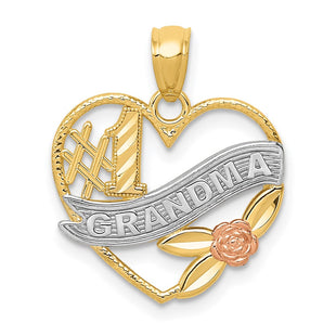 14k Two-tone Pendants Style K2672 - Classique Jewelry Inc.