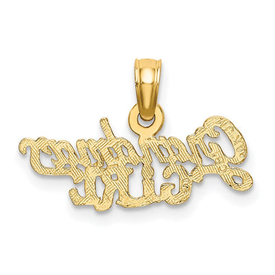 14K Grandma'S Girl Charm, 11.8 x 19.5mm