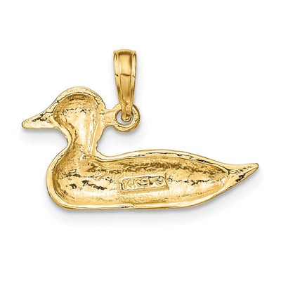 14K Mallard Charm
