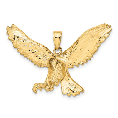 14K Eagle Pendant, 24 x 37.5mm