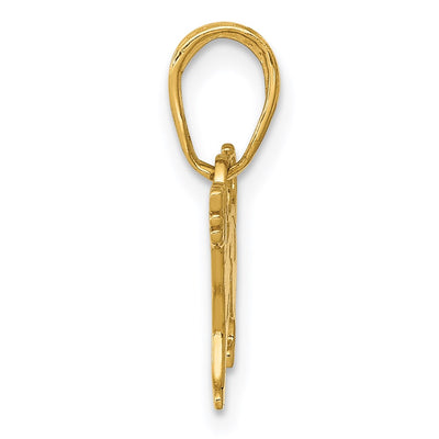 14K Dog Pendant