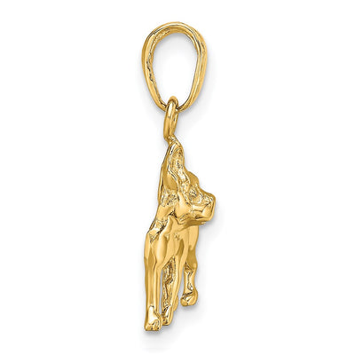 14K Boston Terrier Dog Pendant
