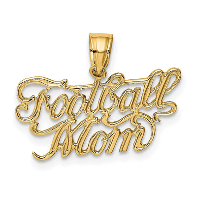 14K FOOTBALL MOM Charm