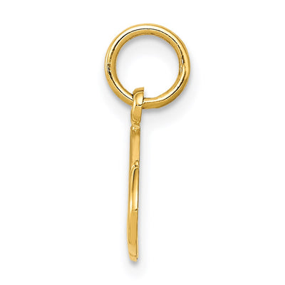 14K Football Charm, 15 x 16mm