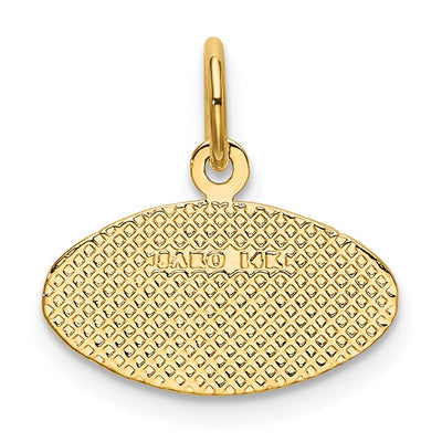 14K Football Charm, 15 x 16mm