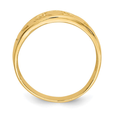14K Ladies Claddagh Band