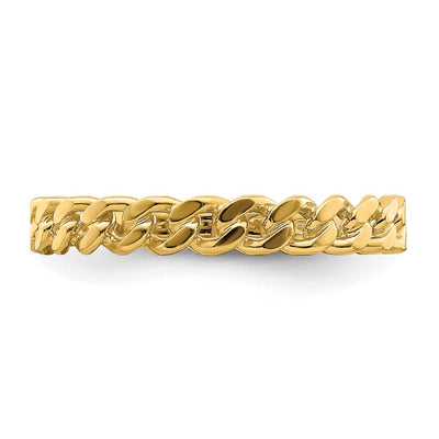 14K Chain Link Band Ring