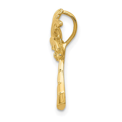 14K Palm Tree Slide, 20 x 13mm