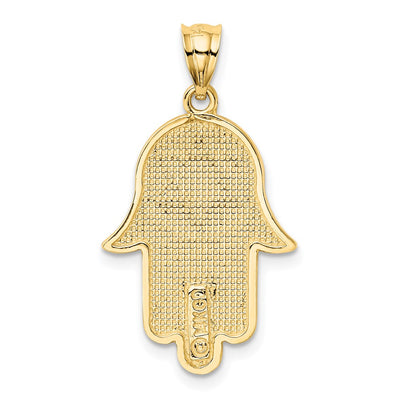 14K Hamsa w/Star of David Charm