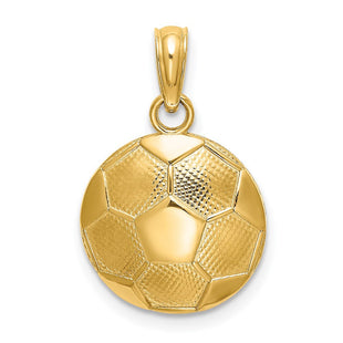 14k Soccer Ball Charm (Style K5434)