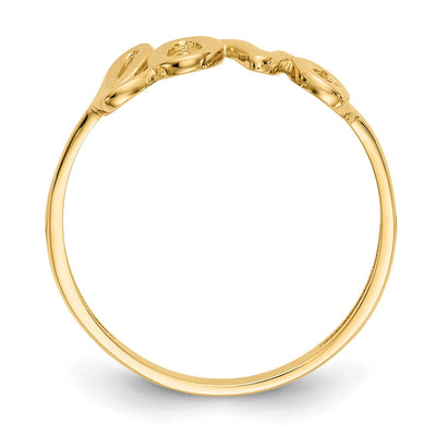 14K Polished Love Ring