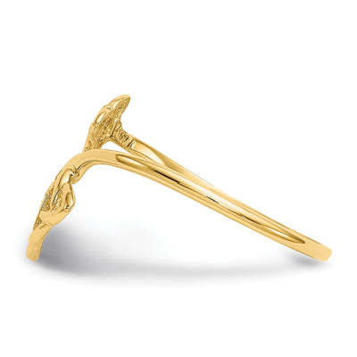 14K Polished Celtic Knot Ring