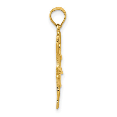 14K Polished Small Ballerina Pendant