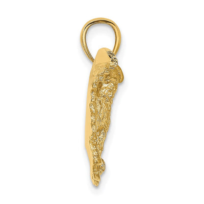 14K Eagle w/ Wings Spread Charm, 22.9 x 34.8mm