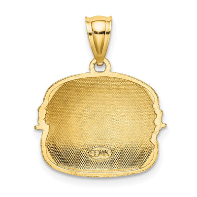 14K w/Enamel Cheeseburger Charm