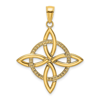 14K Large Celtic Eternity Knot Charm