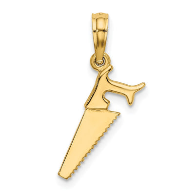 14K 3-D Saw Charm