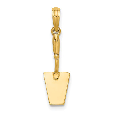 14K 3-D Concrete Tool Spatula Charm