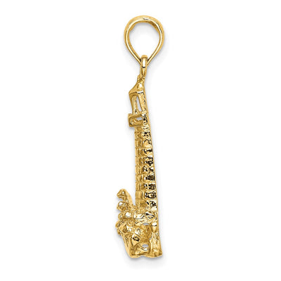 14K Lighthouse W/ Wave Charm, 28.07 x 12.53mm